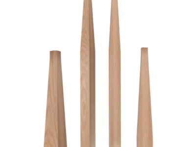 ASCENSION STAIR PARTS 313 Pin Top / Stabilizer Newels – Craftsman Alder Wood Stair Newel, 3" Base × 48" Height