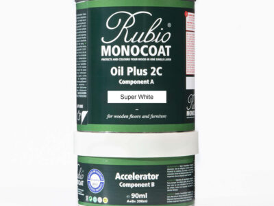 RUBIO MONOCOAT Oil Plus 2C – Super White 390 mL Wood Stain & Finish