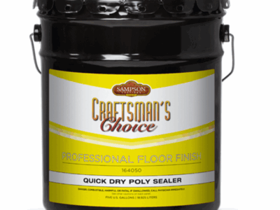 SAMPSON Craftsman’s Choice Quick Dry Poly Sealer – 5 Gal Oil-Based Polyurethane Wood Floor Sealer