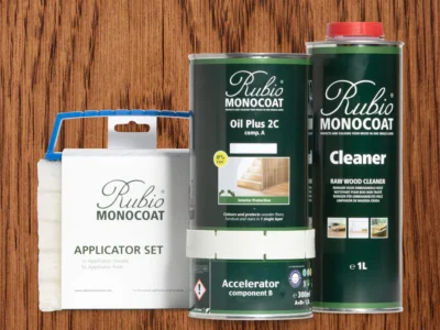 RUBIO MONOCOAT Oil Plus 2C Bundle – Arabica 1.3 Liter Wood Stain & Finish Kit (390–650 sq ft)