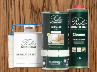RUBIO MONOCOAT Oil Plus 2C Bundle – Cortado 1.3 Liter Wood Stain & Finish Kit (390–650 sq ft)
