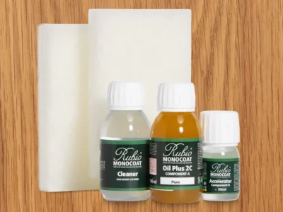 RUBIO MONOCOAT Oil Plus 2C Bundle – Dulce 130 mL Wood Stain & Finish Kit (40–65 sq ft)
