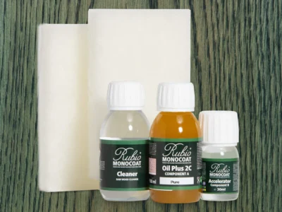 RUBIO MONOCOAT Oil Plus 2C Bundle – Fern 130 mL Wood Stain & Finish Kit (40–65 sq ft)
