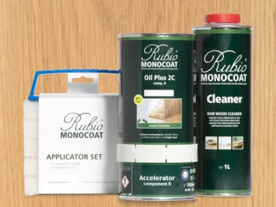 RUBIO MONOCOAT Oil Plus 2C Bundle – Macchiato 1.3 Liter Wood Stain & Finish Kit (390–650 sq ft)