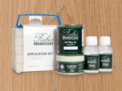 RUBIO MONOCOAT Oil Plus 2C Bundle – Mist 390 mL Wood Stain & Finish Kit (120–195 sq ft)