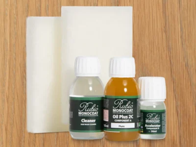 RUBIO MONOCOAT Oil Plus 2C Bundle – Mocha 130 mL Wood Stain & Finish Kit (40–65 sq ft)