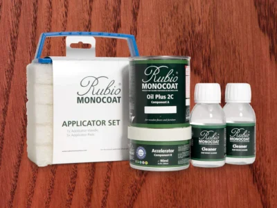 RUBIO MONOCOAT Oil Plus 2C Bundle – Red Velvet 390 mL Wood Stain & Finish Kit (120–195 sq ft)