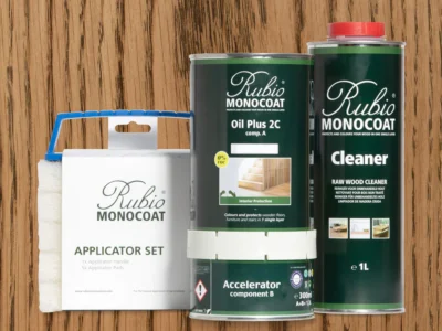 RUBIO MONOCOAT Oil Plus 2C Bundle – Walnut 1.3 Liter Wood Stain & Finish Kit (390–650 sq ft)