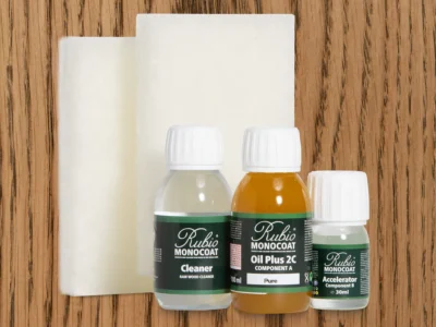 RUBIO MONOCOAT Oil Plus 2C Bundle – Walnut 130 mL Wood Stain & Finish Kit (40–65 sq ft)